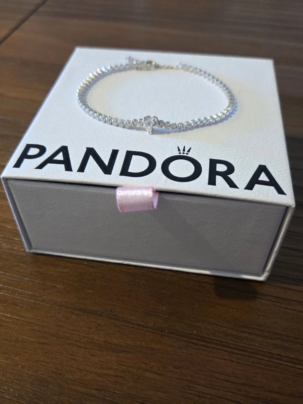 PANDORA Sparkling Heart Tennis Bracelet NEW in BOX